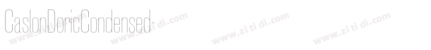 CaslonDoricCondensed字体转换 CaslonDoricCondensed字体转换