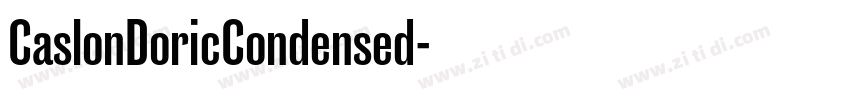 CaslonDoricCondensed字体转换 CaslonDoricCondensed字体转换