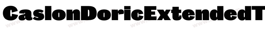 CaslonDoricExtendedT字体转换
