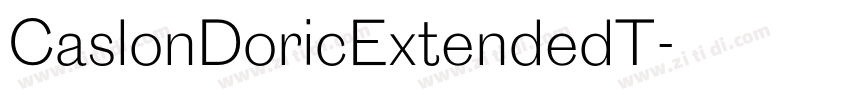 CaslonDoricExtendedT字体转换