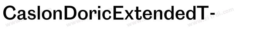 CaslonDoricExtendedT字体转换
