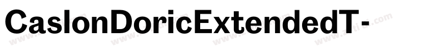 CaslonDoricExtendedT字体转换