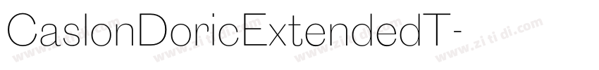 CaslonDoricExtendedT字体转换
