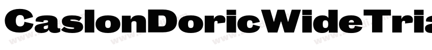 CaslonDoricWideTrial字体转换 CaslonDoricWideTrial字体转换