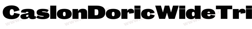 CaslonDoricWideTrial字体转换 CaslonDoricWideTrial字体转换