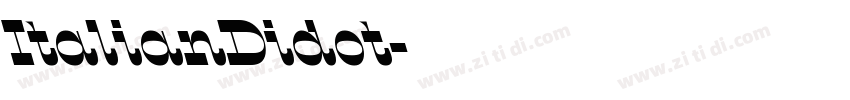 ItalianDidot字体转换