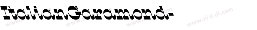 ItalianGaramond字体转换