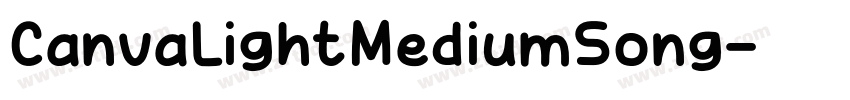 CanvaLightMediumSong字体转换