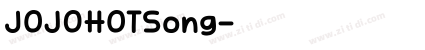 JOJOHOTSong字体转换