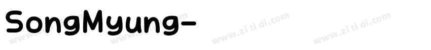 SongMyung字体转换