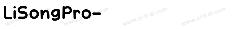 LiSongPro字体转换