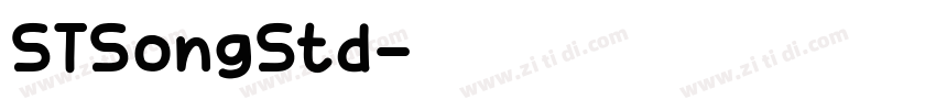 STSongStd字体转换