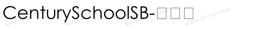 CenturySchoolSB字体转换