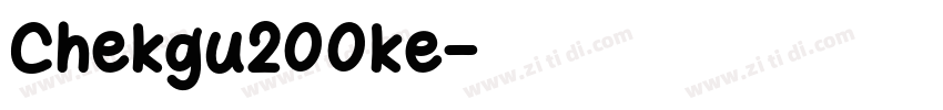 Chekgu200ke字体转换