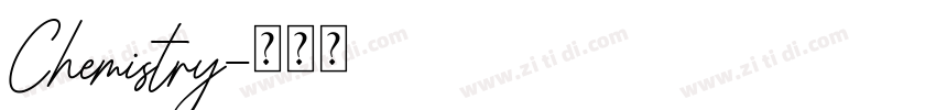 Chemistry字体转换