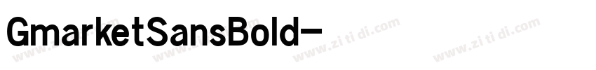 GmarketSansBold字体转换