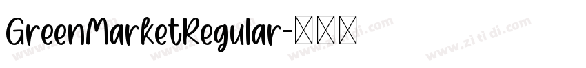 GreenMarketRegular字体转换