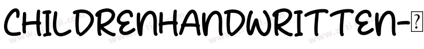 ChildrenHandwritten字体转换