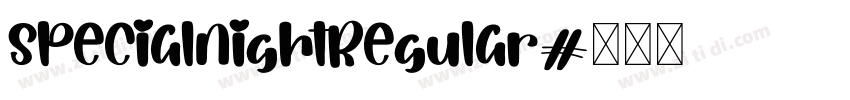 SpecialNightRegular字体转换