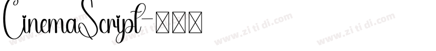 CinemaScript字体转换