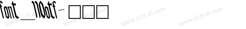 font_110otf字体转换