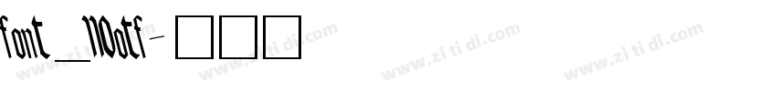 font_110otf字体转换