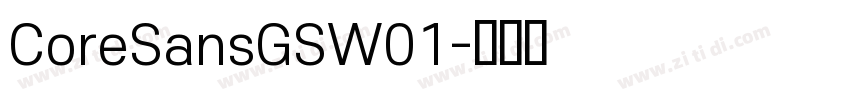 CoreSansGSW01字体转换