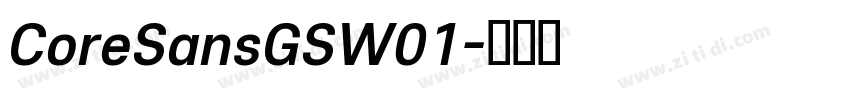 CoreSansGSW01字体转换