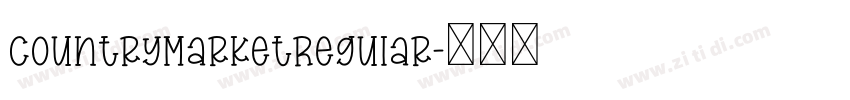 CountryMarketRegular字体转换