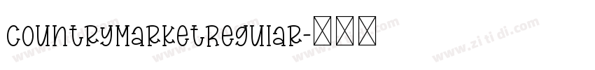 CountryMarketRegular字体转换