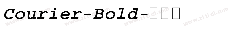 Courier-Bold字体转换