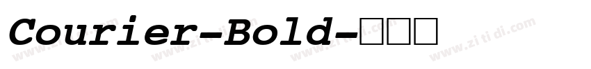 Courier-Bold字体转换