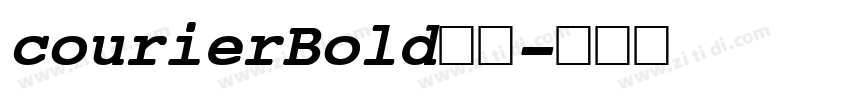 courierBold字体字体转换