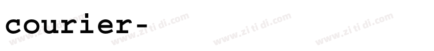 courier字体转换
