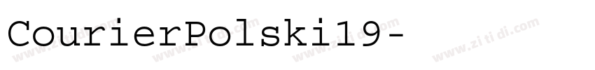 CourierPolski19字体转换