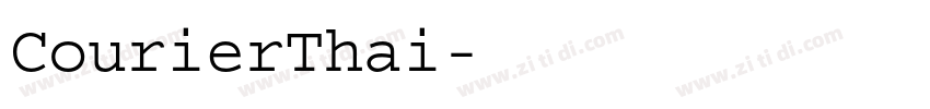 CourierThai字体转换