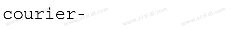 courier字体转换