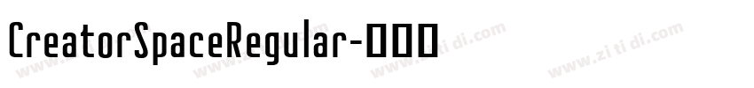 CreatorSpaceRegular字体转换
