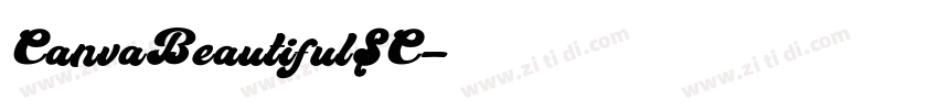 CanvaBeautifulSC字体转换