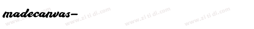 madecanvas字体转换