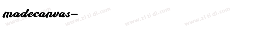 madecanvas字体转换