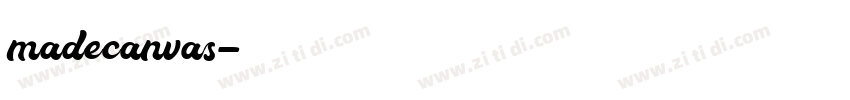 madecanvas字体转换
