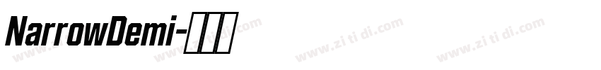 NarrowDemi字体转换