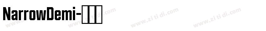 NarrowDemi字体转换