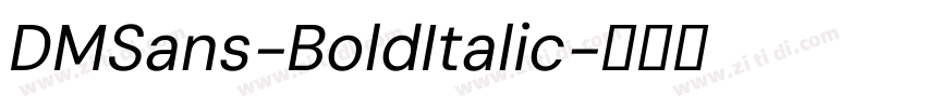 DMSans-BoldItalic字体转换