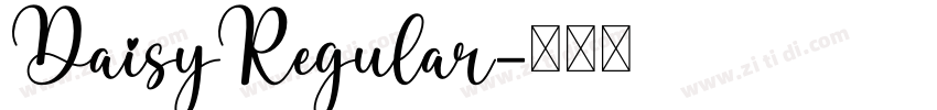 DaisyRegular字体转换
