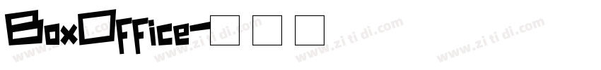 BoxOffice字体转换