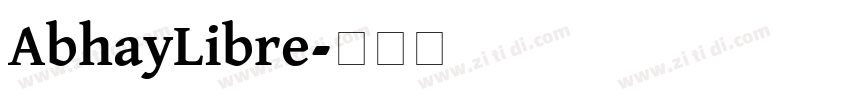 AbhayLibre字体转换