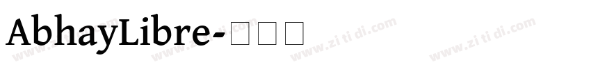 AbhayLibre字体转换