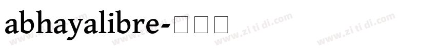 abhayalibre字体转换